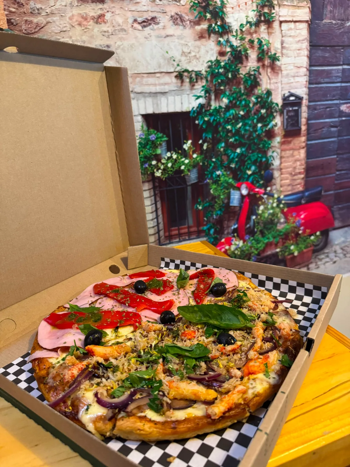 Pizza Pizza Piazza en caja